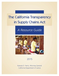 The California Transparency in Supply Chains Act Resource Guide